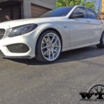 Mercedes C450 AMG | 20x8.5/20x10 Niche Targa | Silver Machined