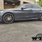 New Mercedes C300 | 20x9/20x10 Niche Surge | Matte Black & Machined Dark Tint