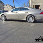 Mercedes CLS 500 | 20x9/20x10.5 Niche Surge | Silver Machined