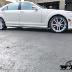 Mercedes S550 | 22x9/22x10.5 Asanti ABL-23 Custom Painted White w/Chrome Lip