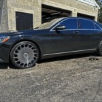 Mercedes S560 | 22x9/22x10.5 Asanti Aristocrat ABL45 Gloss Black Machined Double Dark Tint
