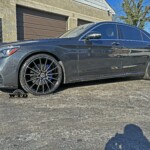 Mercedes S560 | 22x9/22x10.5 Savini BM16 Gloss Black w/Double Dark Tint